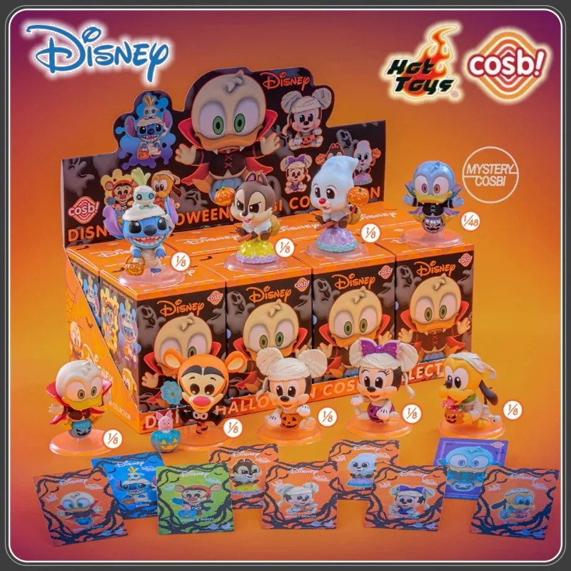 

2025 New Arrival Hot Toys Disney Halloween Cosbi Collection Blind Box Mini Figures Mickey Minnie Stitch Trendy Gift Mystery Toy