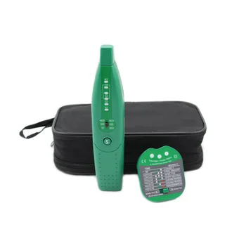 MS5902 자동 다기능 회로 차단기 파인더 퓨즈 소켓 테스터, 아날로그 수신기 및 손전등 포함, 미국/EU/영국 플러그 