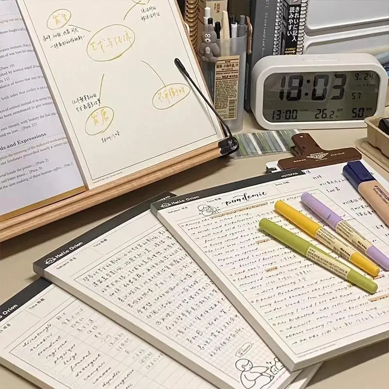 1 stücke Einfache Student B5 Notebook Große Kapazität Zerreißbar Zugluft Papier Klassenzimmer Notizen Rekord Buch kinder Tagebuch