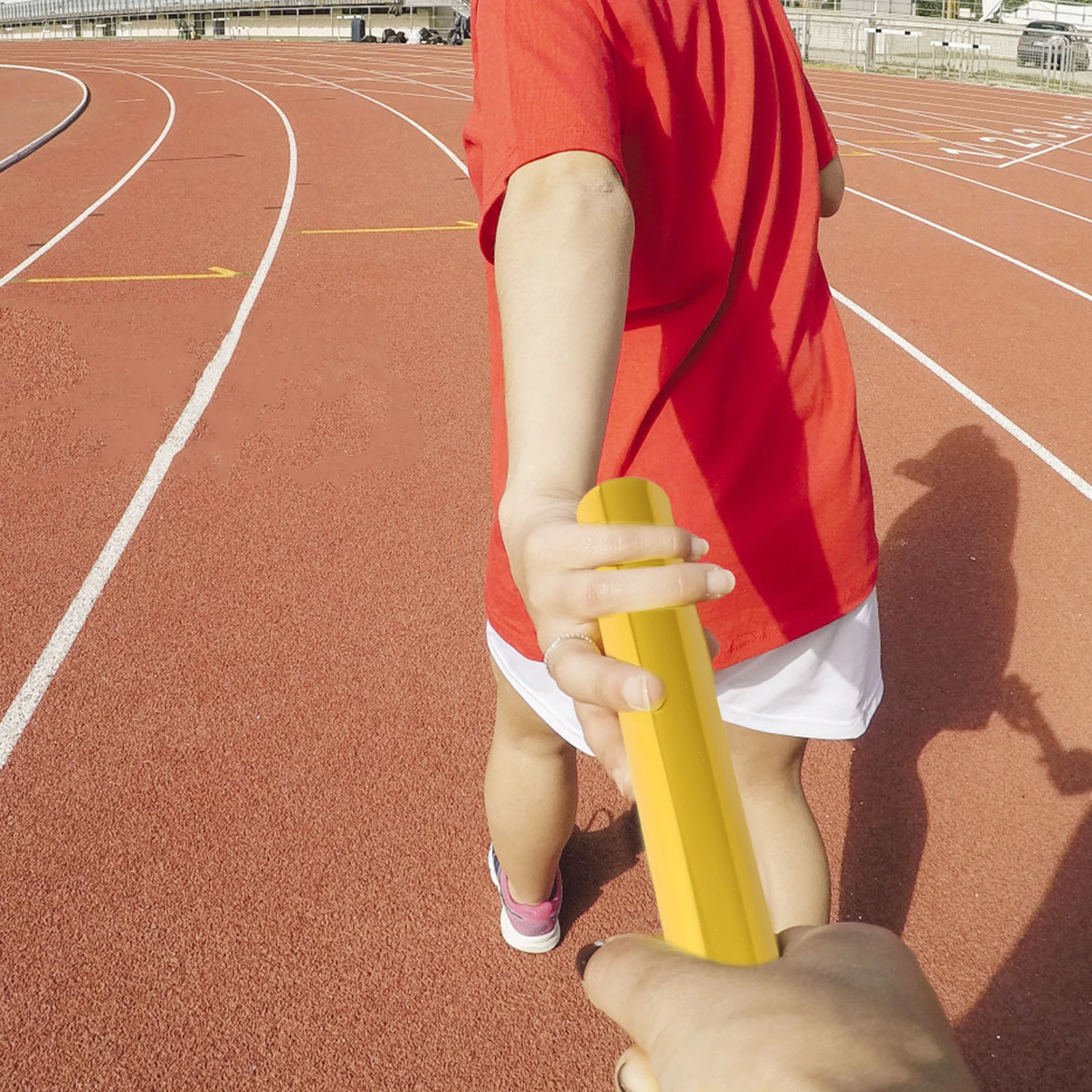 

4pcs Relay Race Baton Aluminum Alloy Sprint Sticks Lightweight Competition Tool School Kids Racing Event