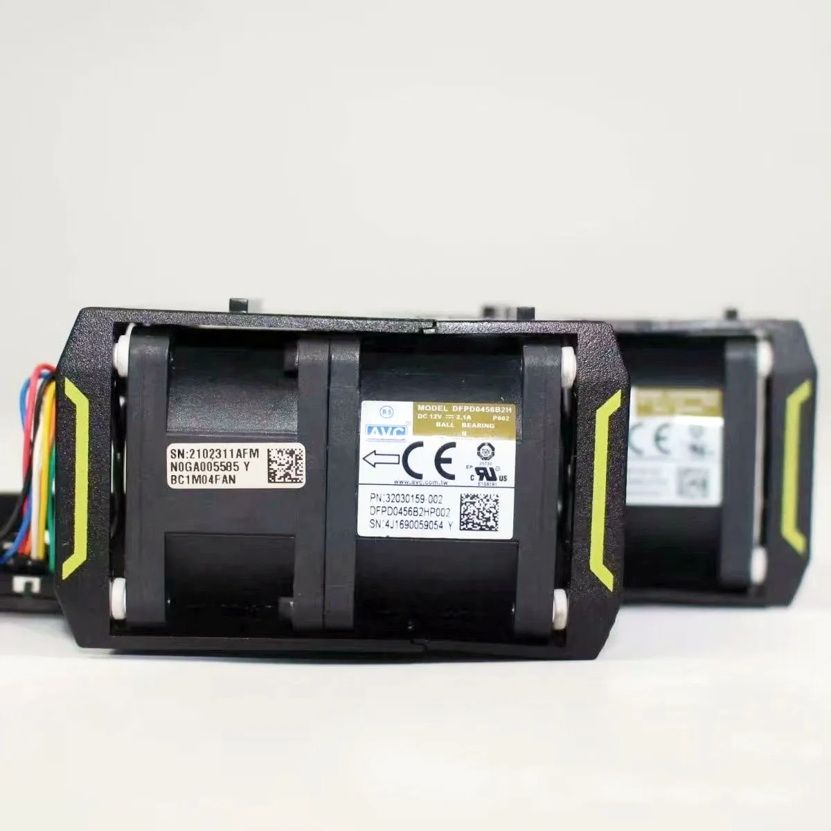 Original DFPD0456B2H 12V 2.1A 4cm 4056 server violent cooling fan suitable for retrofitting dual fan turbocharged fan with cover