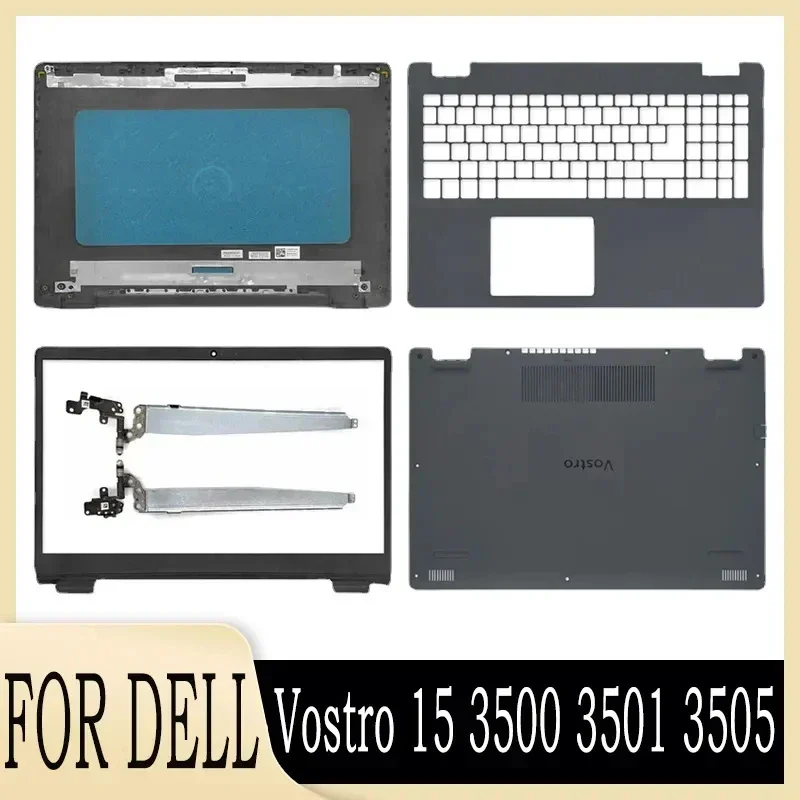 

Для Vostro 15 3500 3501 3505 LCD задняя крышка, задняя крышка, передняя панель, Упор для рук, Верхняя Нижняя база, фотоэлементы, корпус, петли, черный