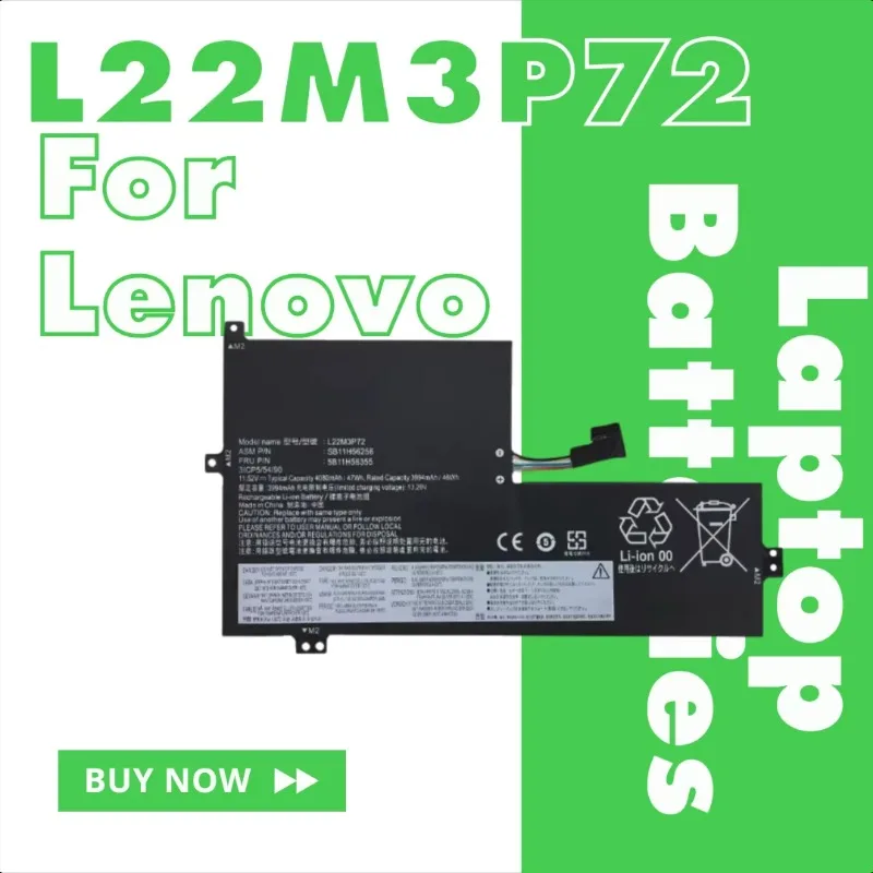 

For Lenovo L22M3P72 L22B3P72 L22C3P72 L22D3P72 L22L3P72 Laptop Batteries
