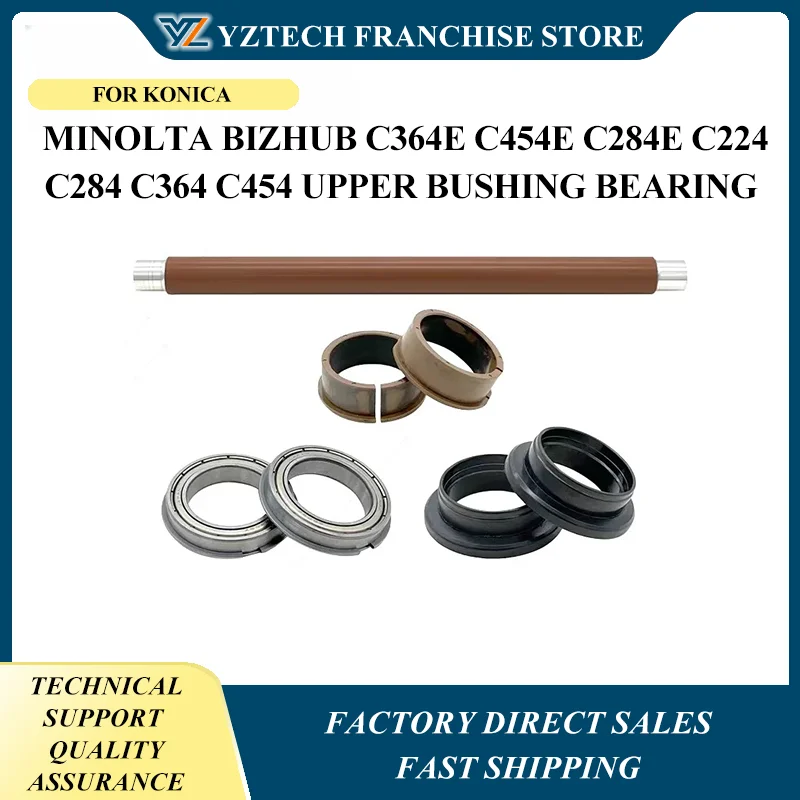 

Fuser Sub Heat Roller For Konica Minolta Bizhub C364e C454e C284e C224 C284 C364 C454 upper bushing bearing