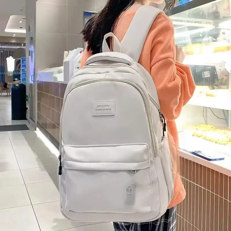 Mochila impermeable de alta capacidad para mujer, morral escolar para ordenador portátil, bonita bolsa de viaje para libros, a la moda, novedad