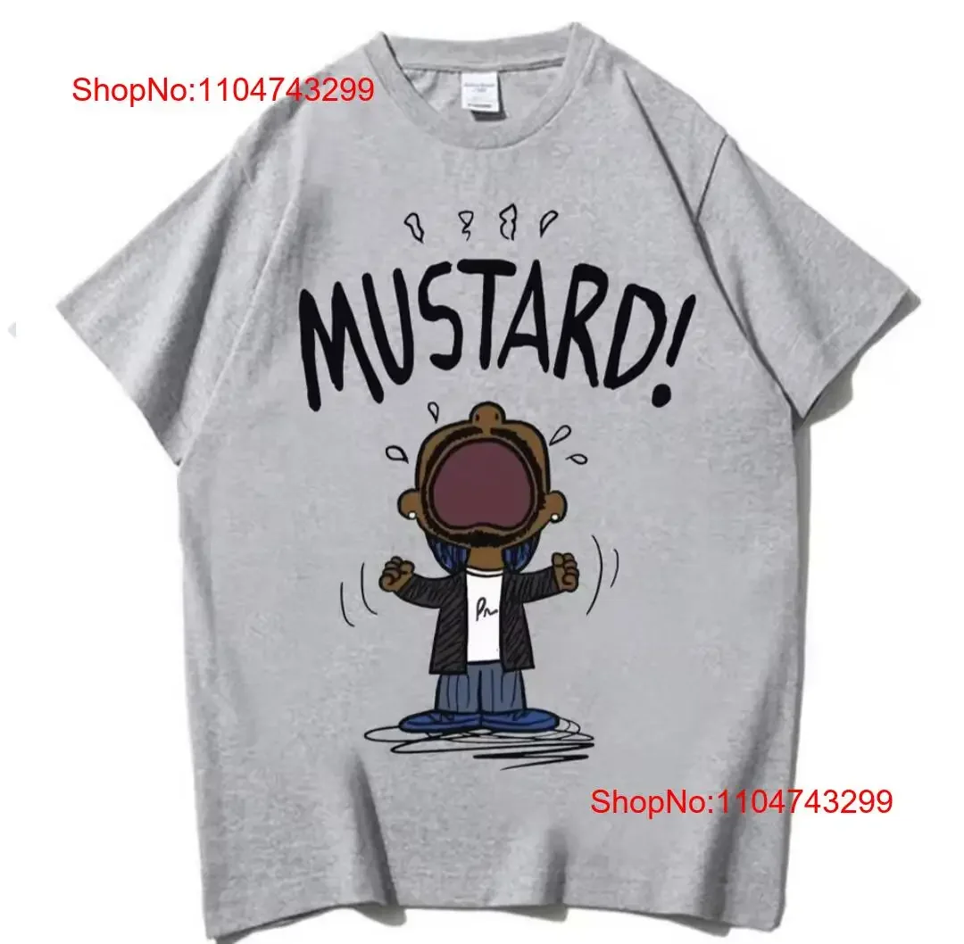 

СОВЕРШЕННО НОВАЯ футболка Kendrick Lamar «MUSTARD» S 3XL, винтажная стираная уличная одежда, растянутая модная удобная дизайнерская одежда