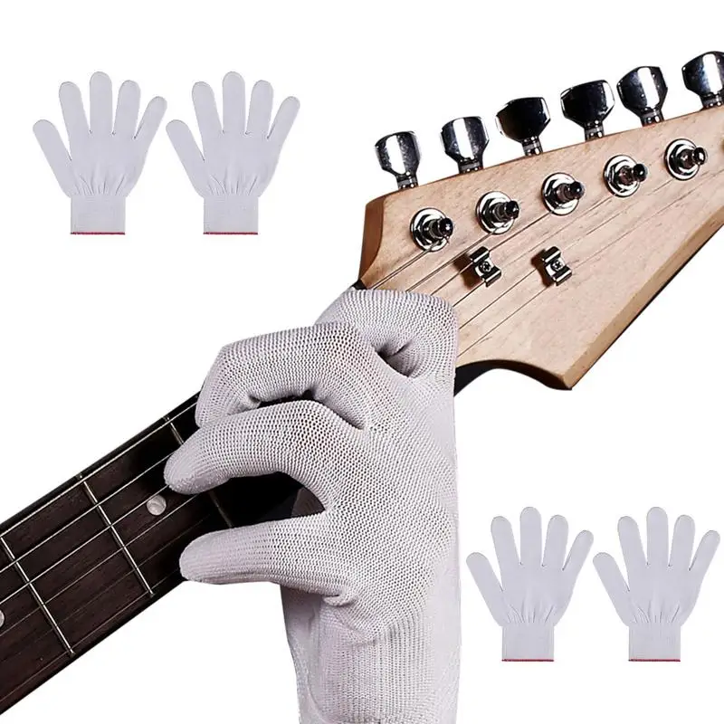 Flexible Guitar Gloves Guitar Beginner Glove Practice Comfortable Fingertips Gloves For Electric Guitar Beginner Player Training