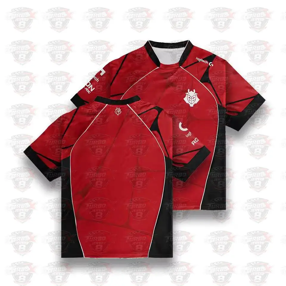 G2 Esports Prestige 2026 Jersey Male And Female Short-sleeve Crew Neck T-shirt Cs2 Major Professional League Training Uniform