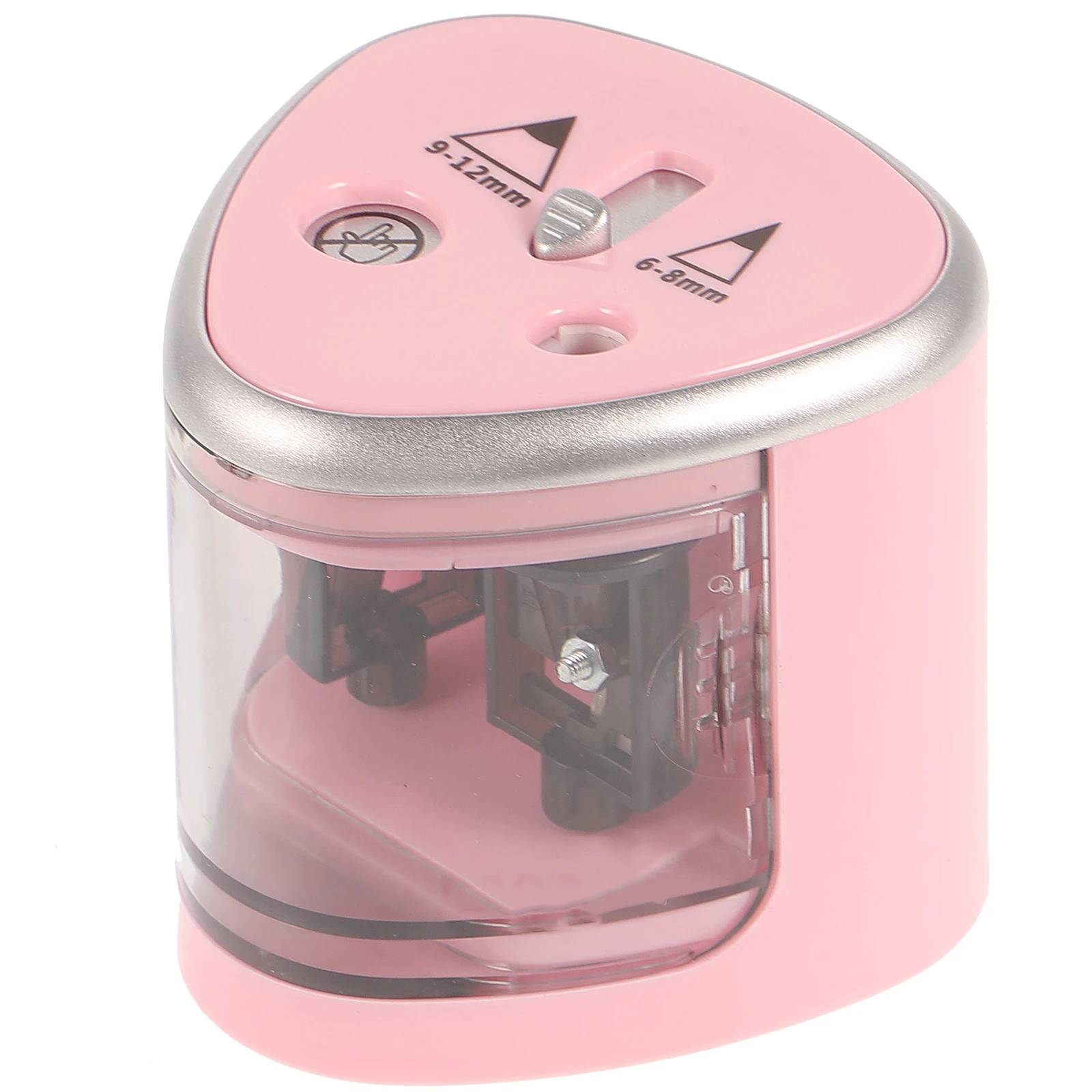 

Dual Hole Electric Pencil 6-12Mm Automatic Crayon Sharpener For Students Artists Classroom Office Eyebrow Liner