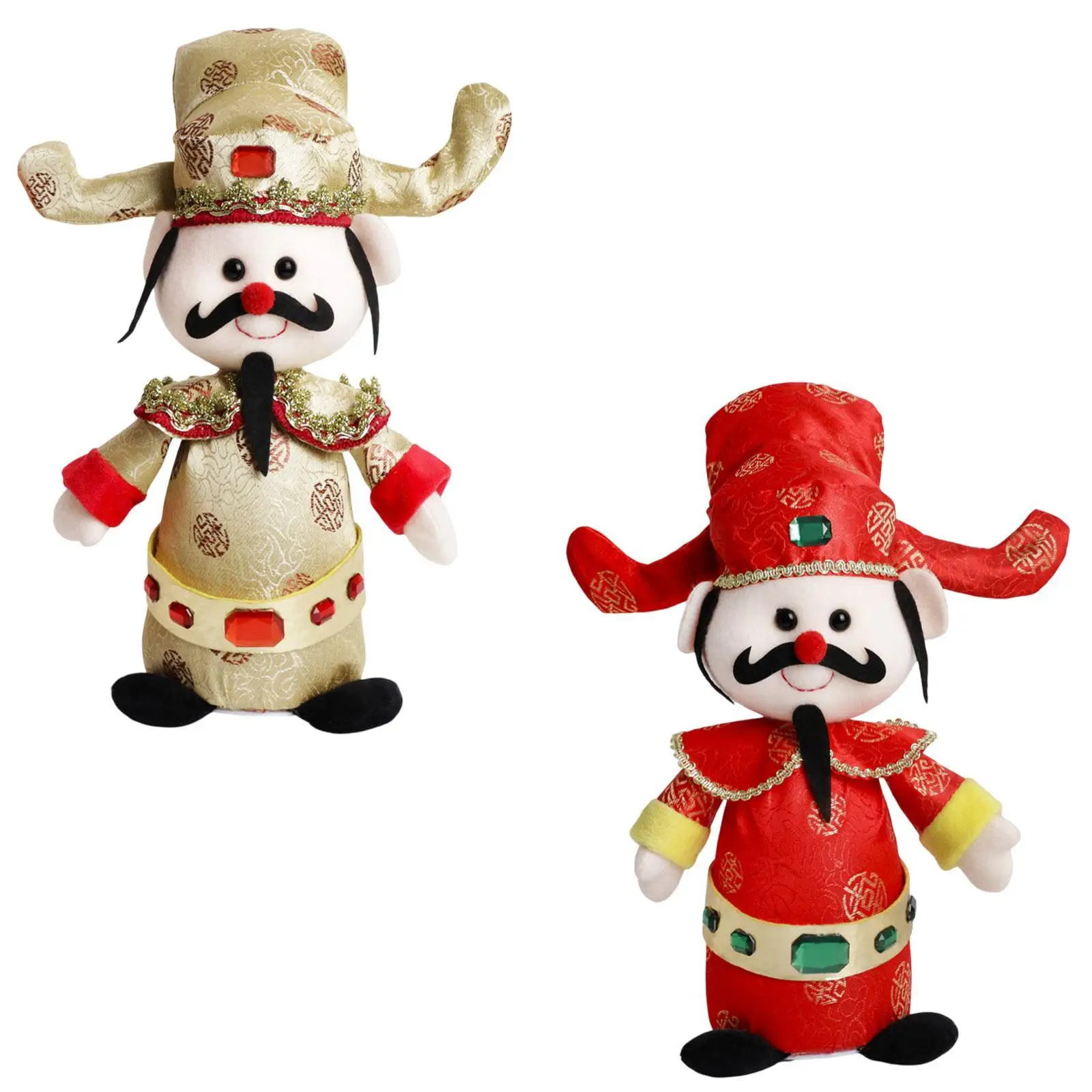 God of Wealth Doll 2025 New Year Decor Toy Collection Chinese New Year Decoration Spring Festival Supplies for Holiday Indoor