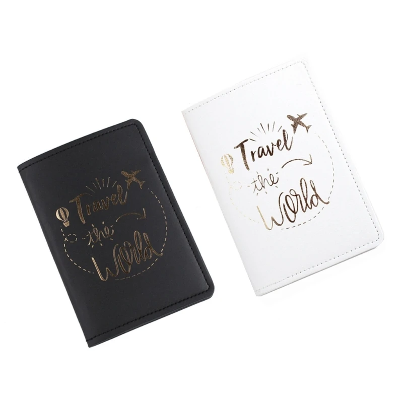 Lover Couple Holder Card Cover Hot Stamping Worlds for Women Men Wedding Gift Travel Wallet