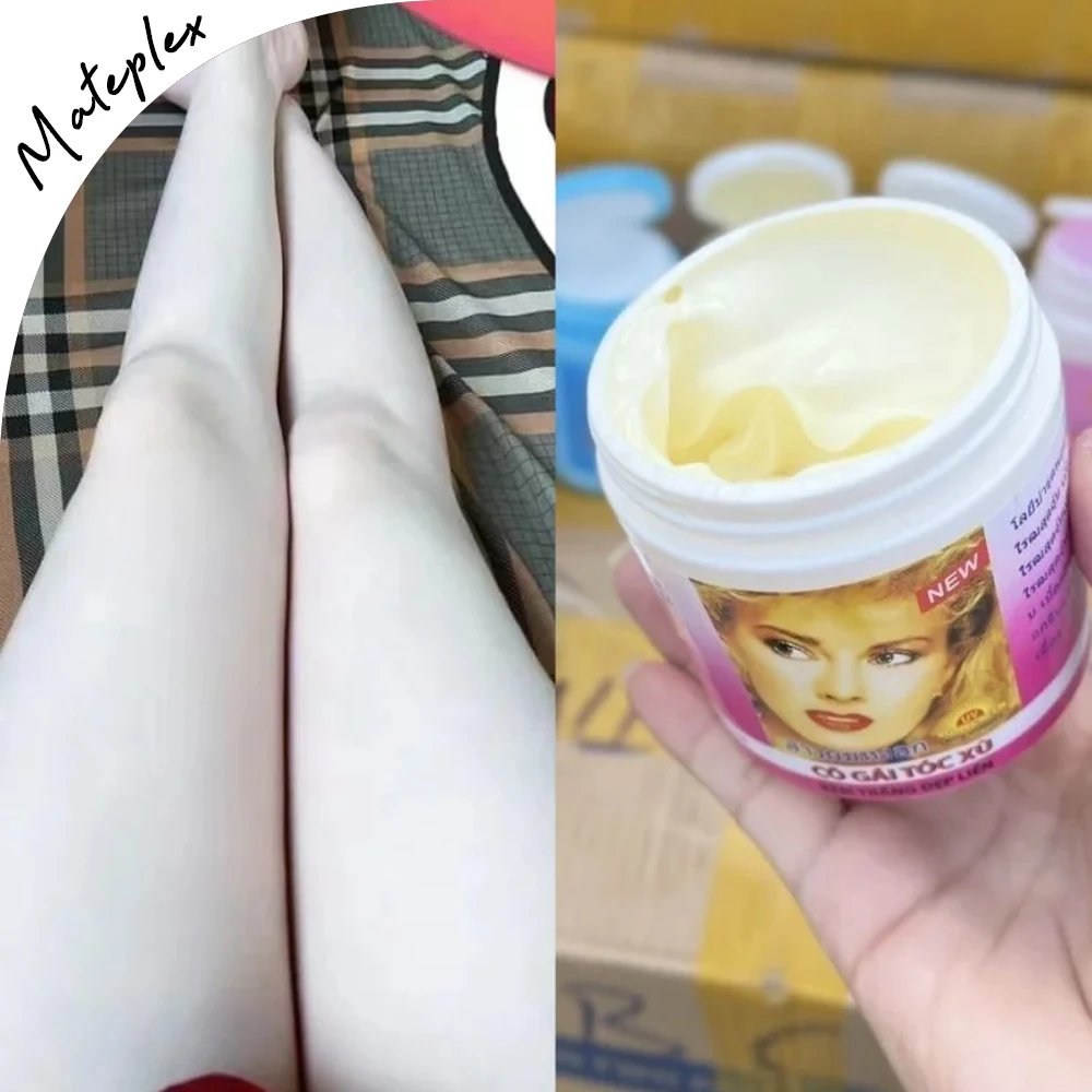 250g Kem Cô Gái Tóc Xù Whitening Cream Thái Lan Kem Kích Siêu Trắng Thắt Chặt Lỗ Chân Lông Giữ Ẩm Làn Da Trắng Sáng Mịn Màng