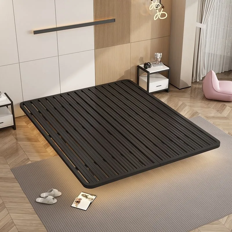 Wrought iron bed Iron bed, household tatami no bedside thickened reinforced suspension bed