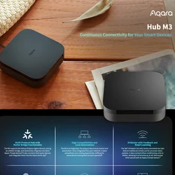 [CN Veraion] Aqara Smart Hub M3 Zigbee 3.0 Easy Install Max Support 127 devices Smart Home Center Work HomeKit Aqara Home APP