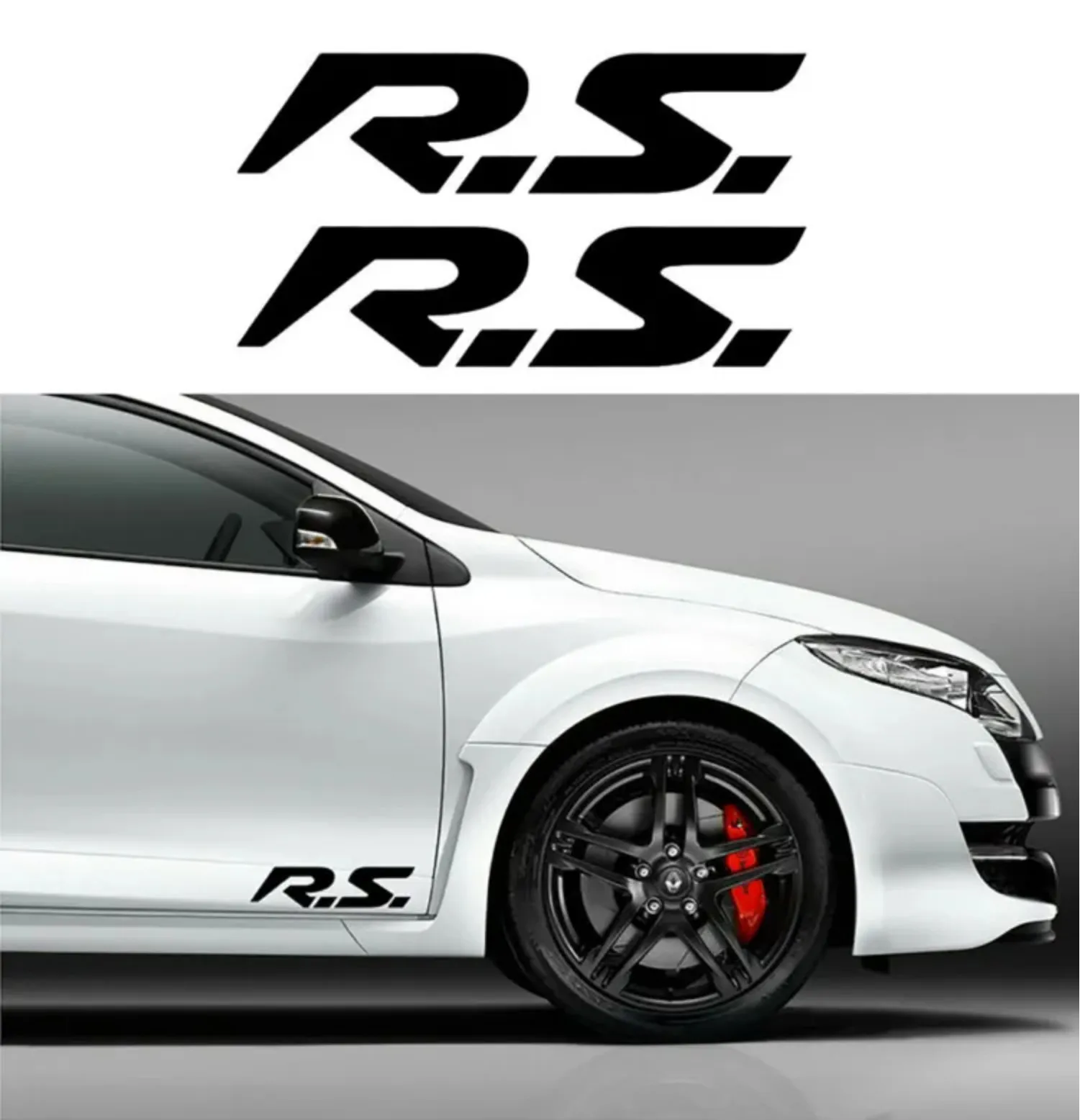 

2pcs 30cm Car Stickers for Renault Sport RS Sport Body Styling Film Exterior Accessories