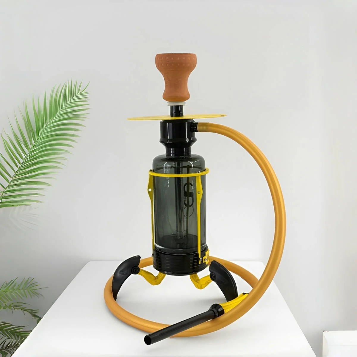 

Handmade Arabic Shisha Hookah Copper Base Traditional Design Portable Hookah Set for Home Use Large Capacity