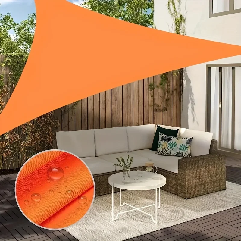 Heavy-duty Triangular Outdoor Sunshade, 3x3x3 Meters, Made of High-Quality Breathable Fabric, with a Shading Rate of 91-100%.