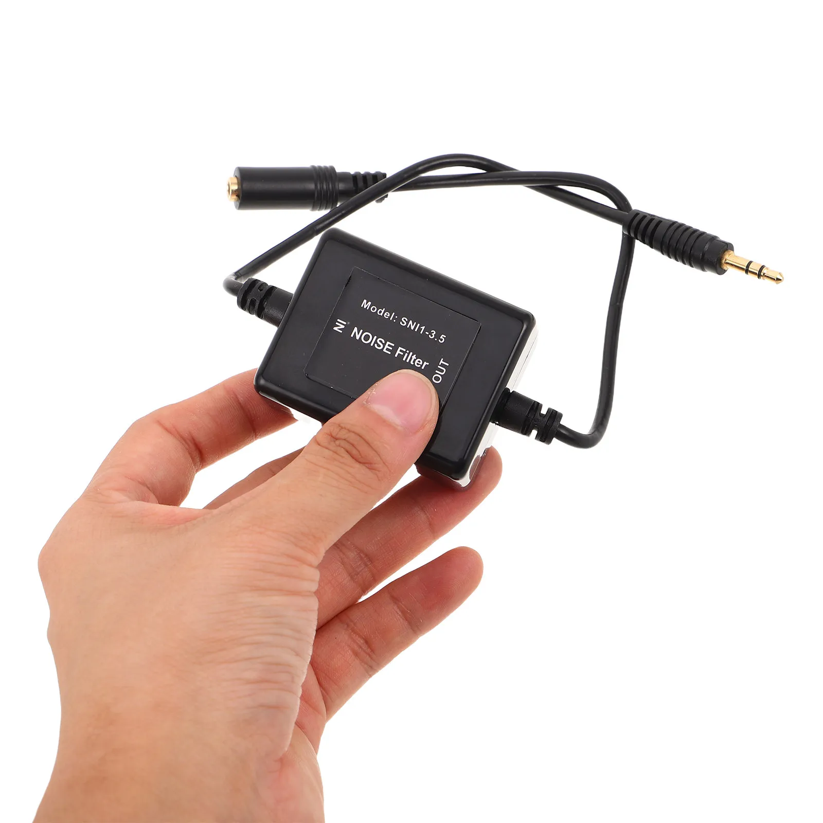 Car Audio Filter Aux Ground Loop Noise Remover Passive Signal Cleaner for Buzzing Hum Static Elimination Aux Cable Noise Filter