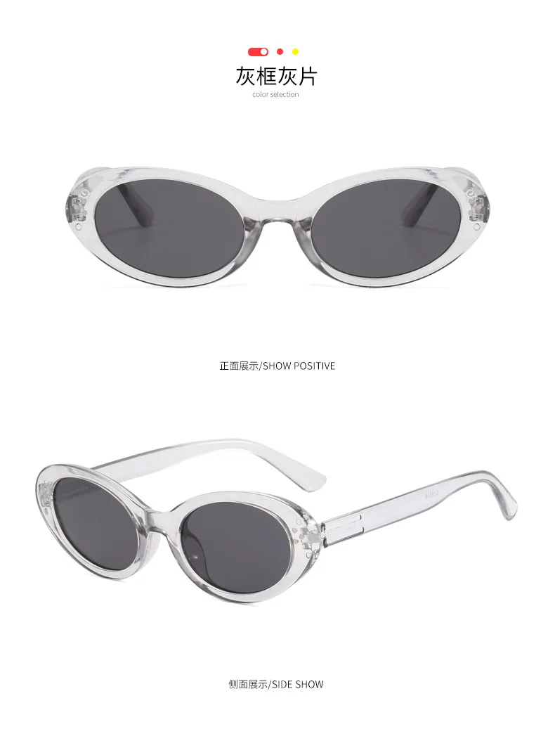 Neue Vintage Runde Sonnenbrille für Damen und Herren Marken-Kreisförmige Sonnenbrillen Ovale Brillen für Männer und Frauen – Detail 13