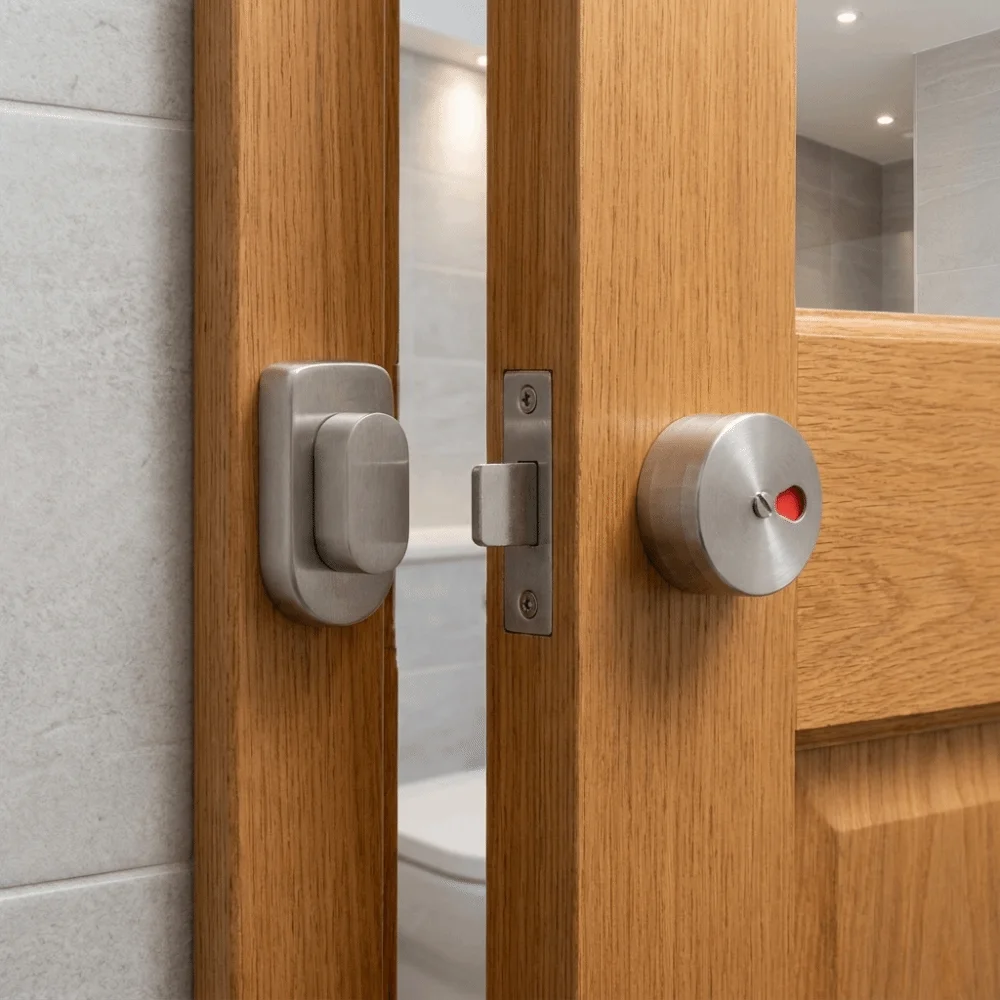 

304 Stainless Steel Indicator Bolt Lock Rust Resistance Solid Structure Stainless Steel Lock Flexible Operation Smooth Action