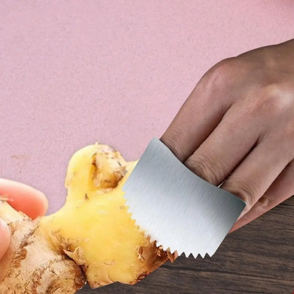 Stainless Steel Vegetable Cutting Finger Guard Anti-cut Protecter Safely Tools Guard Vegetable Gadgets Fruit Hand Kitchen F C1X6