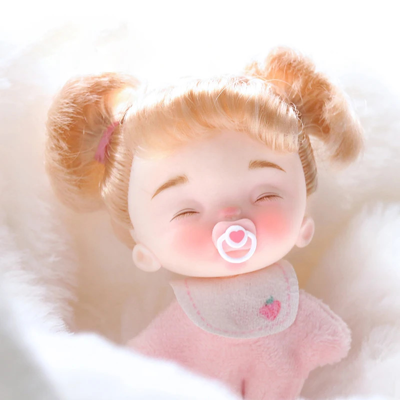 5Pcs/set Dollhouse Miniature Baby Pacifiers Mini Simulation Dummy Nipples Play House Supplies Doll Pacifier Kids Toy Accessories