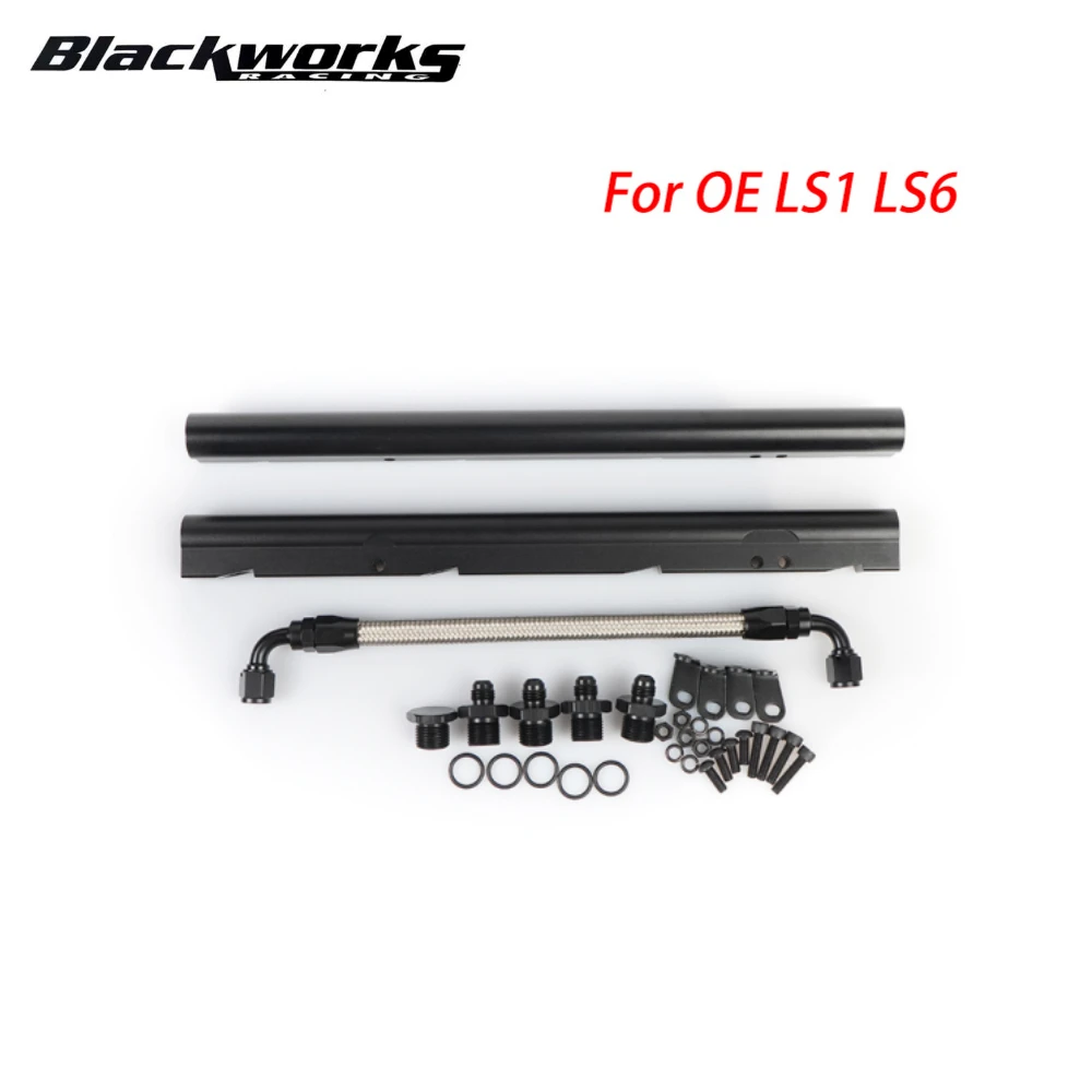 

Заготовка впускного коллектора топливной рампы 6AN + комплект оборудования для OE LS1 LS6, высокое качество, черный