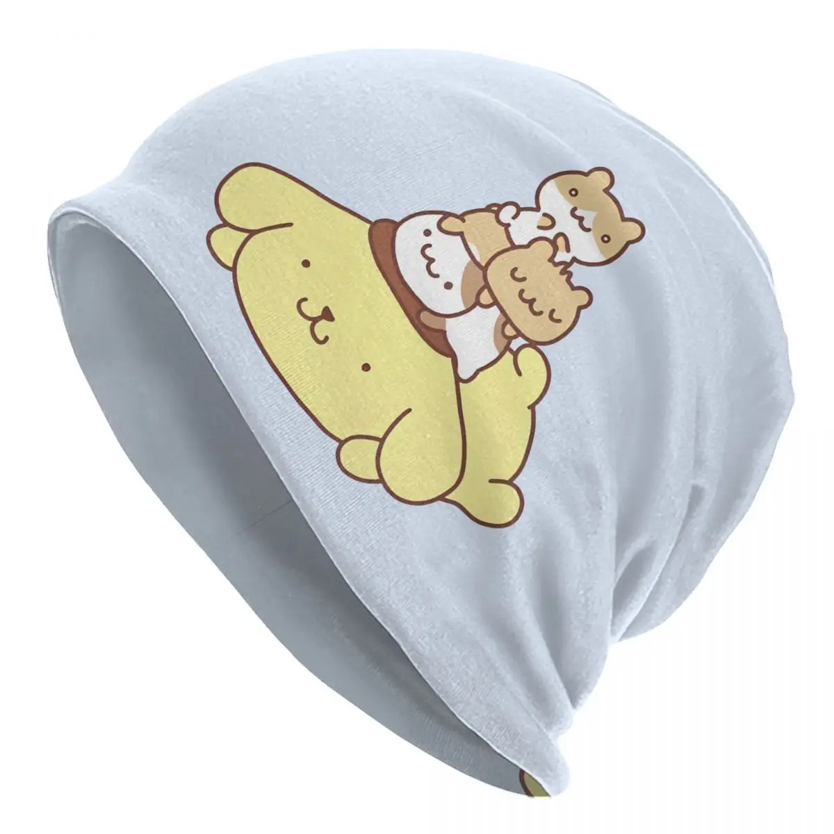 

Custom Pompompurin Skullies Beanies Caps Fashion Winter Warm Men Women Knitting Hat Adult Unisex Kawaii Bonnet Hats