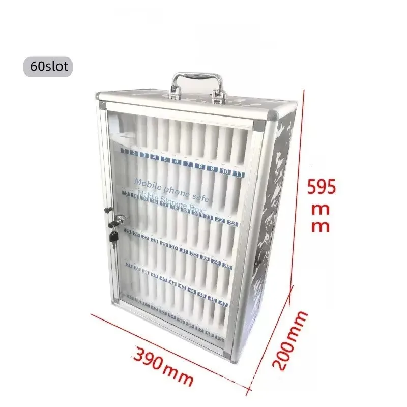 Modern Panel Textured Aluminum Alloy Wall Mounted Mobile Phone Storage Box