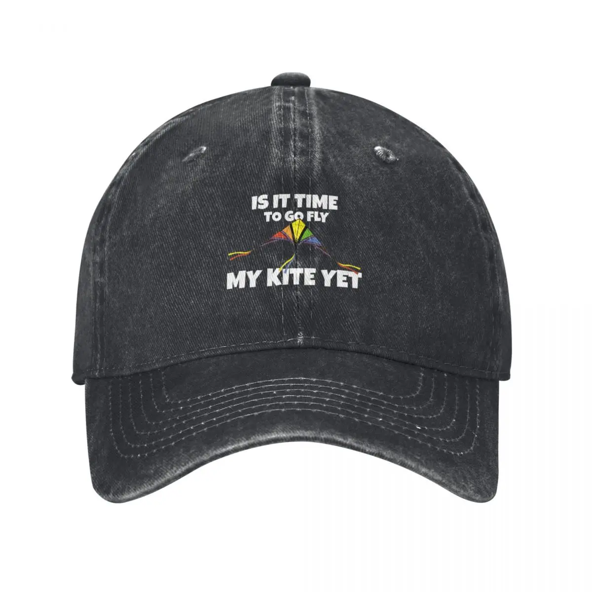 Kite Flying Outdoors Hobby For Adults & Children - Is It Time To Go Fly My Kite Yet Baseball Cap dad hat Women's Men's