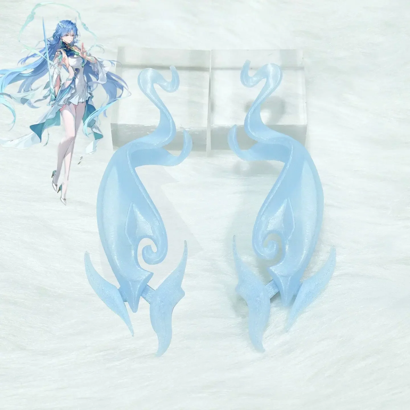 Wuthering Waves Qingxiao Horns Headwear  Halloween Christmas Fancy Party Costumes Accessories