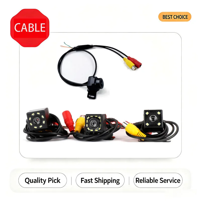 Waterproof HD Wide Angle Car Reversing Camera 4 8 12 LED Night Vision Car Rearview Backup Camera for Car Parking