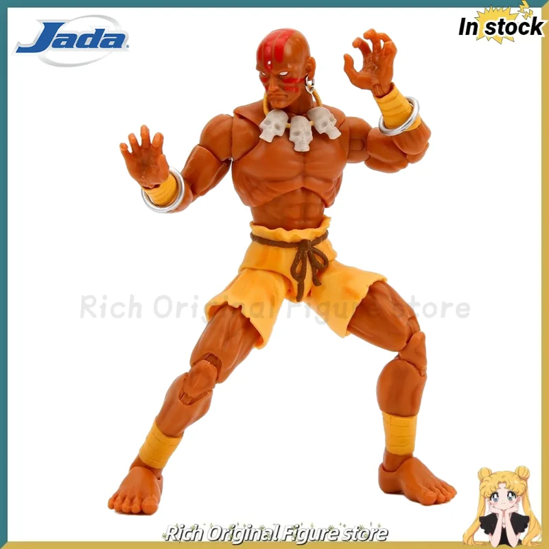 

【В наличии】Оригинальные игрушки Jada Ultra Street Fighter II Dhalsim, 6-дюймовая масштабная фигурка, аниме-модель, игрушки, украшения