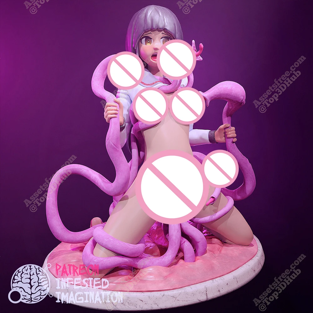 

1/24 3d Printing Model Kit Schoolgirl Tentacles NSFW Anime Resin Figure Model Kit DIY Miniature Reduction Statue Unpainted Toys