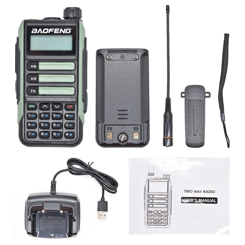 BaoFeng UV16 Walkie-Talkie, professionell, 10 km, leistungsstark, wasserdicht, große Reichweite, Typ-C-Ladegerät, VHF, UHF, tragbares Zwei-Wege-Radio