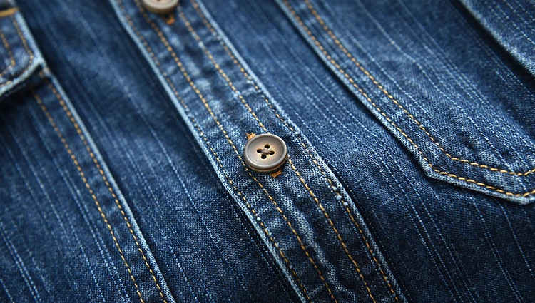 Hochleistungs-Jeans hemd für Jungen mit lockerer Passform und langen Ärmeln – Detail 9