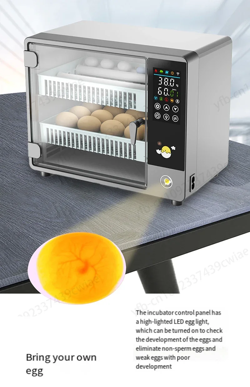 Automatic Egg Incubator Duck Goose Pigeon Incubator Intelligent Rutin Chicken Incubator