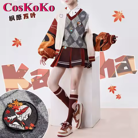 CosKoKo Kaedehara Kazuha Cosplay Costume Game Genshin Impact Fashion Derivative Daily Wear Uniform Party Role Play Clothing