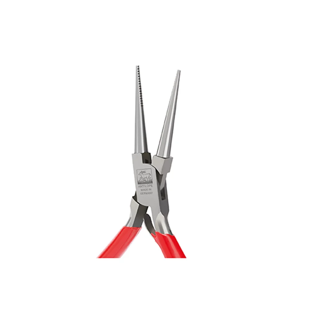 ANTILOPE Round Nose Pliers with 1 Spring & Cut 145mm Serrated Jaws Firm Grip for Jewelry Forming Wire & Loops