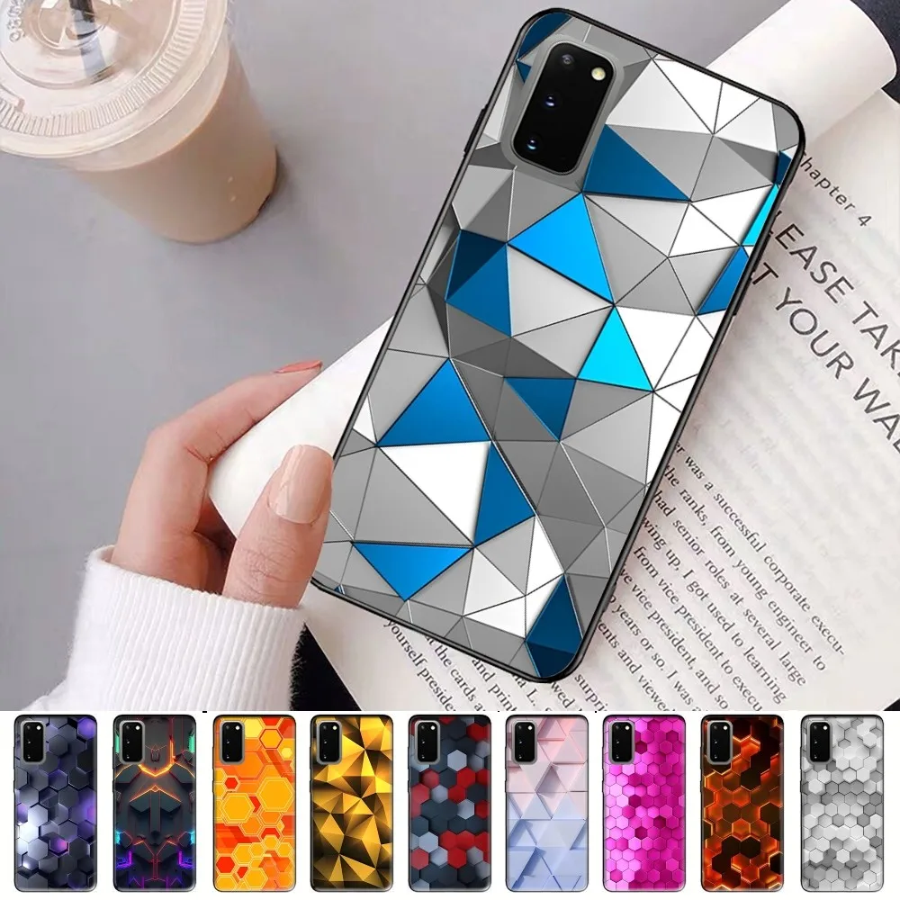 

Luxury Geometry Cool Phone Case For Samsung S 9 10 20 21 22 23 30 23plus Lite Ultra FE S10lite Fundas
