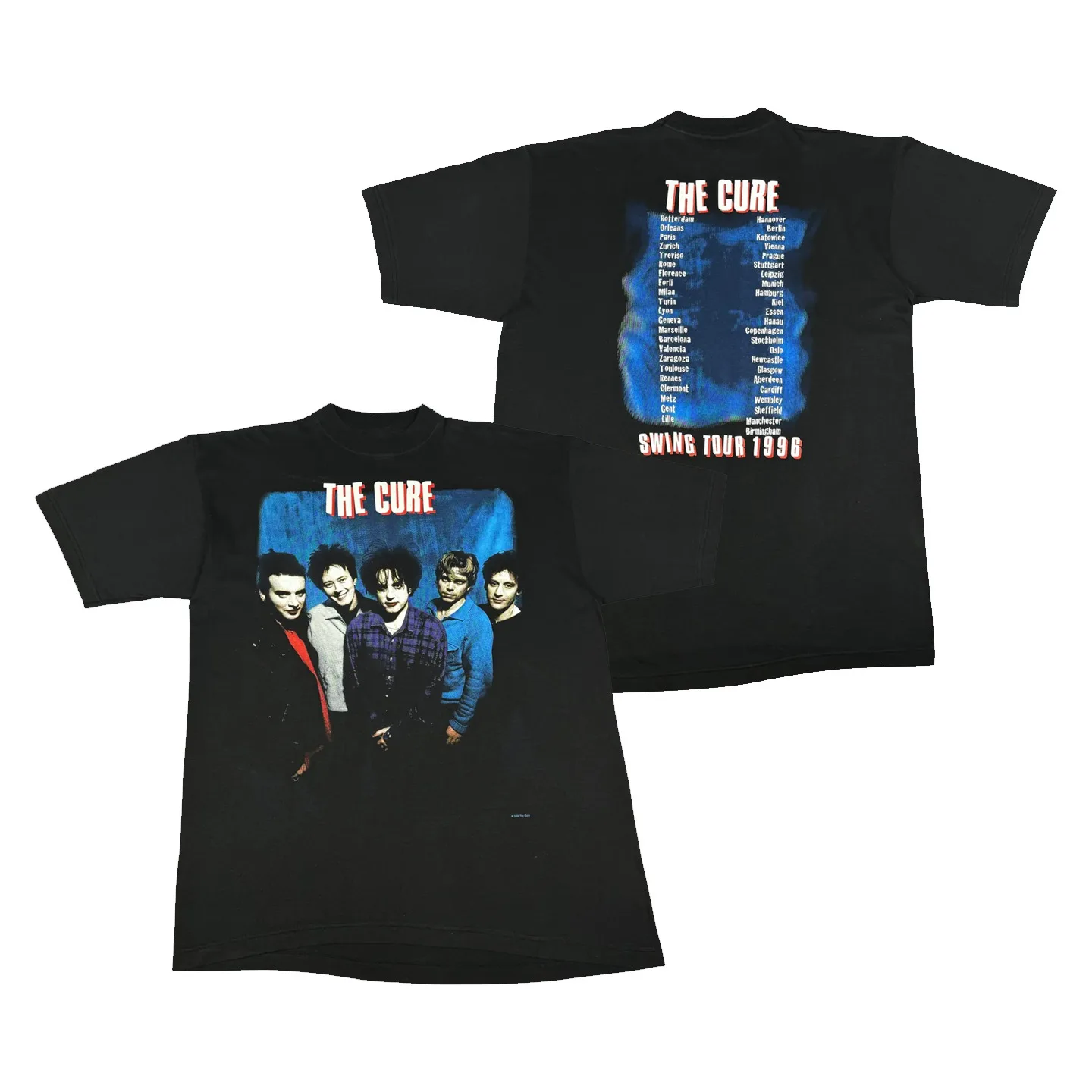 2026 Y2k Model The Cure Healing Band American Rock Long-Sleeved Vintage Loose-Fitting Printed Men's T-Shirt