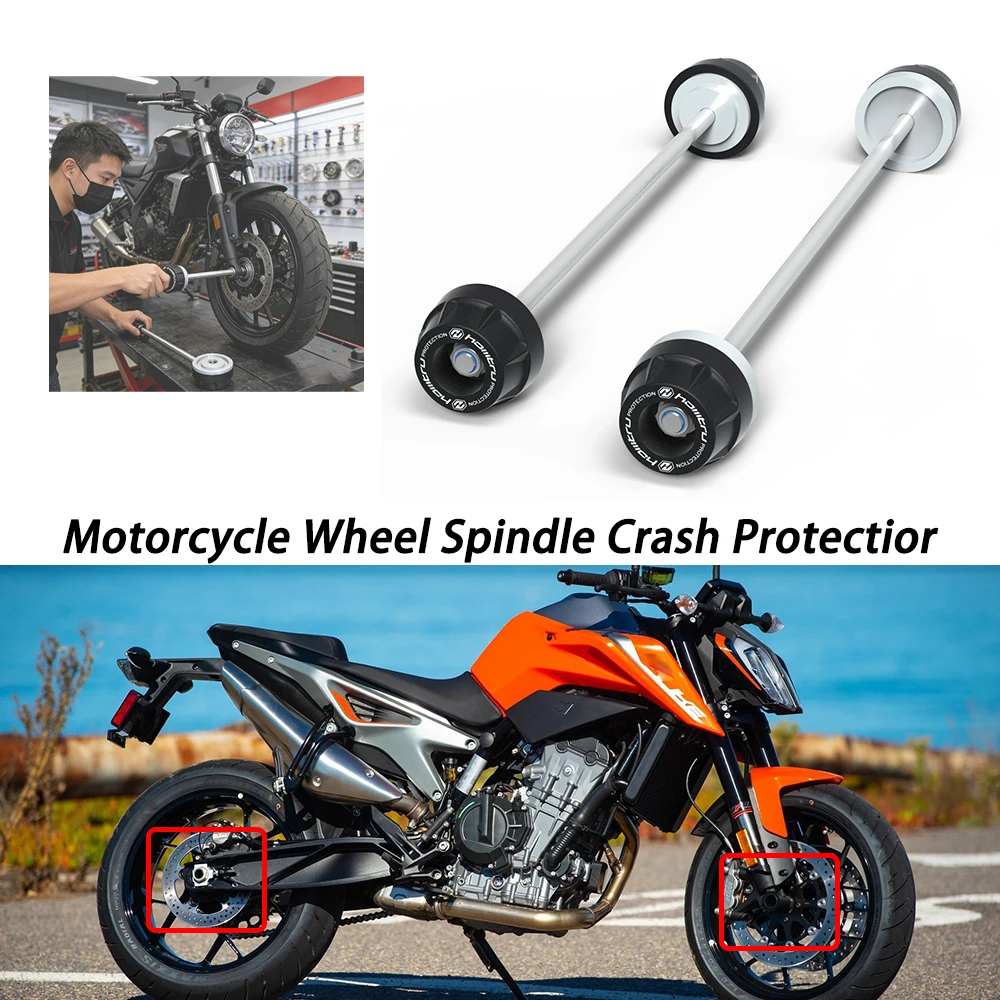 Motorcycle Front Rear Wheel Axle For KTM 790 890 Duke R / GP 2018-2025 Anti-Collision Slider Pad Protection Accessories