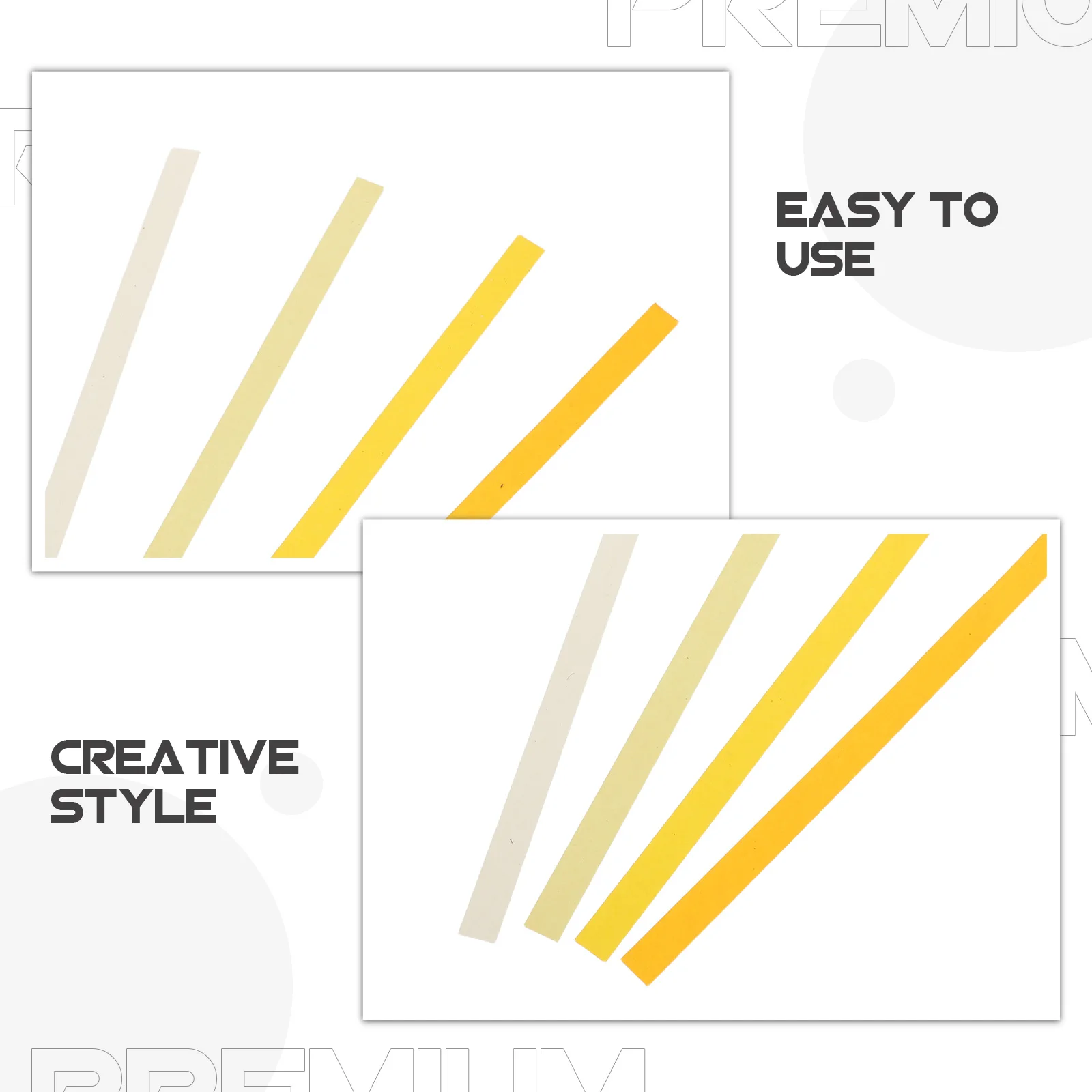 5400 قطعة من شرائط النجوم الورقية من اوريغامي سلسلة صفراء صفائح ملونة مزدوجة الجوانب للحرف الورقية الإبداعية براعة يدوية