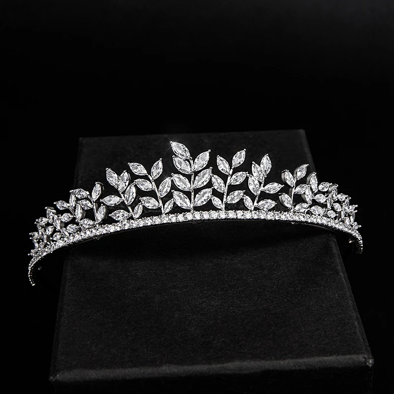 

YYSUNNY Elegant Plant Tiaras and Crowns for Women Wedding Bridal Headpiece Luxury Hair Accessories Girl Tiara Jewelry Party Gift