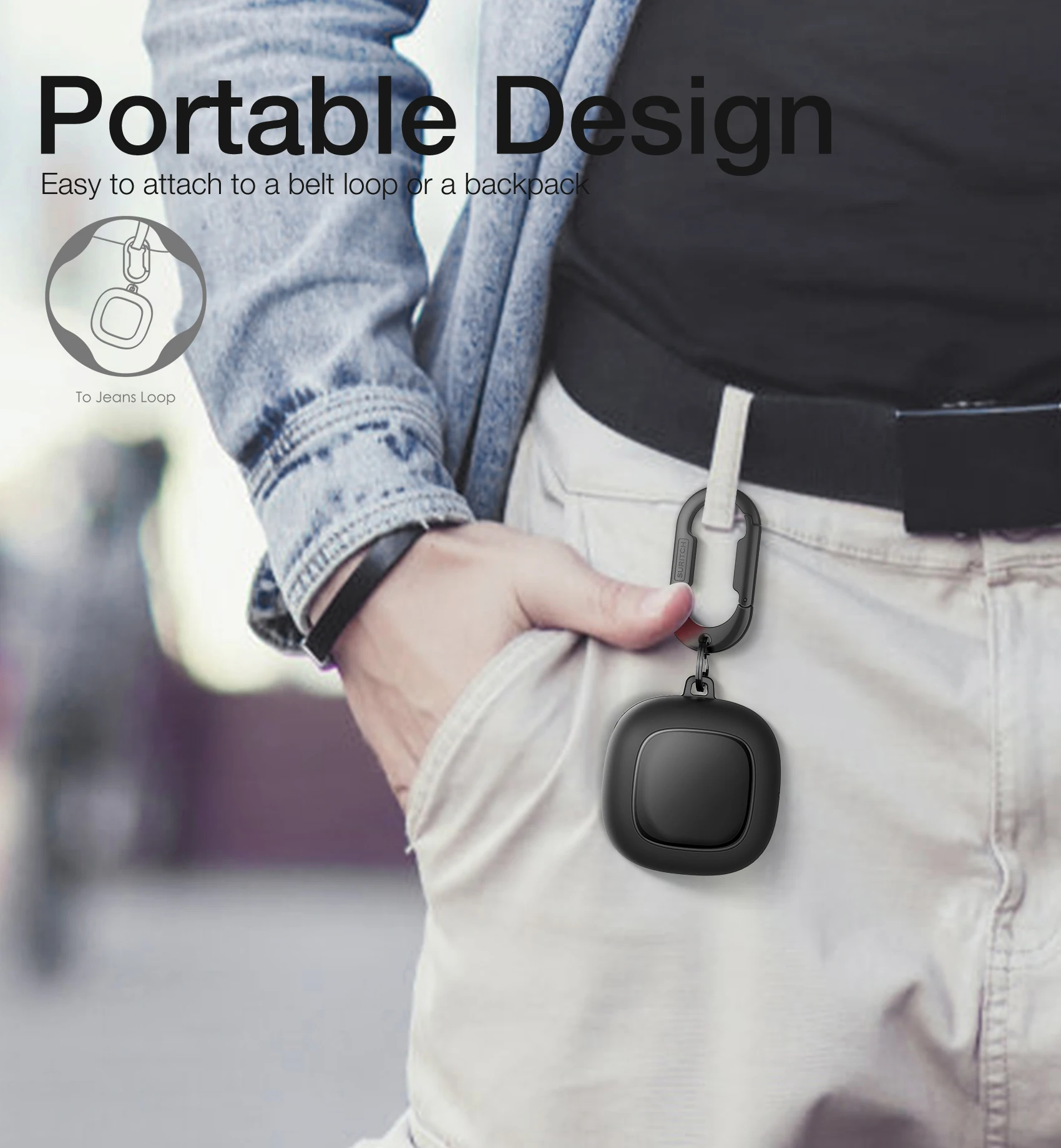 Transparent Hard Case with Carabiner for Samsung Galaxy Buds 2 Pro / Buds FE / Buds Pro / Buds 2 / Buds Live