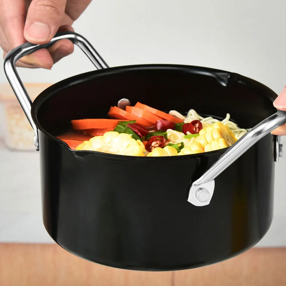 

Outdoor Bbq Pot Non-stick Camping Cooking Pans for Metal Barbecue Cookware Carbon Steel