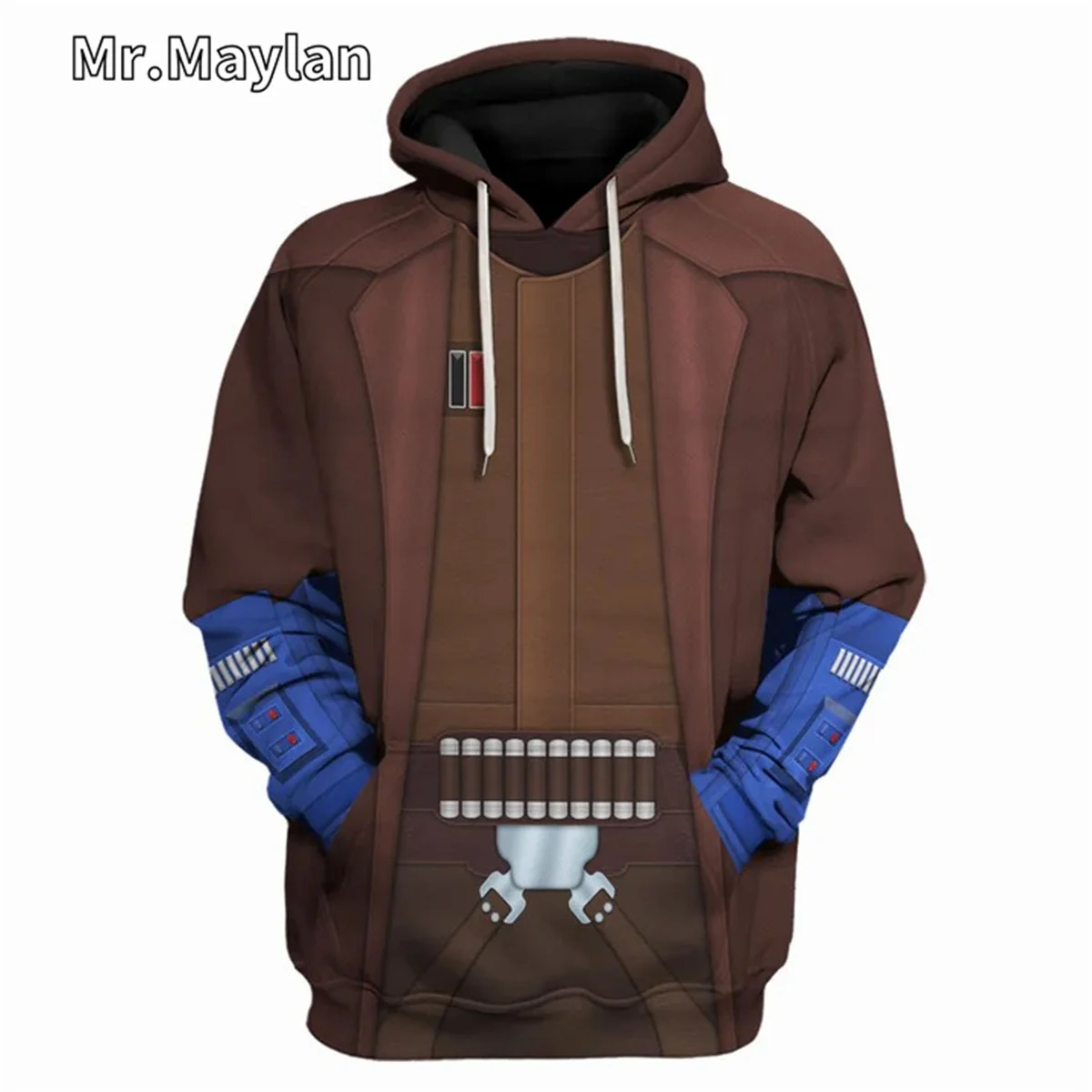 Cad Bane's Bounty Hunter Uniform Cosplay Costume 3D Unisex Hoodie Men Sweatshirt Streetwear Zip Pullover Casual Jacket Tracksuit