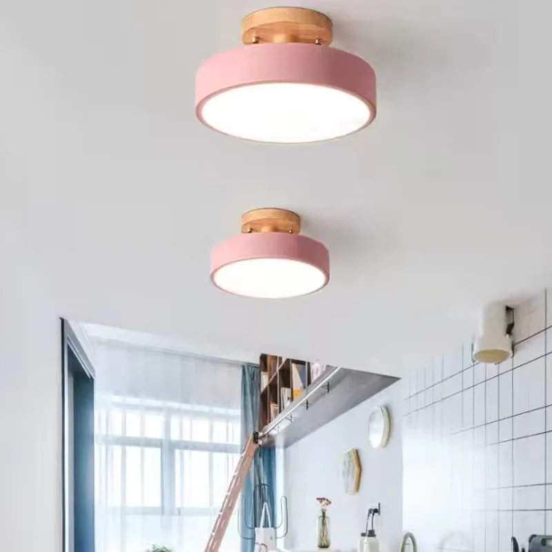 

Macaroon LED Ceiling lights ultra-thin Round Ceiling Lamp luminaria Kitchen Light Fixtures Foyer Kids Dining Room Down light