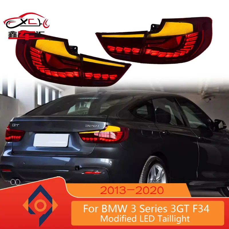 

Car Taillight For BMW 3 Series GT F34 318 320 325 328 330 Dragon Scale LED Turn Signal Tail Light Assembly Plug And Play
