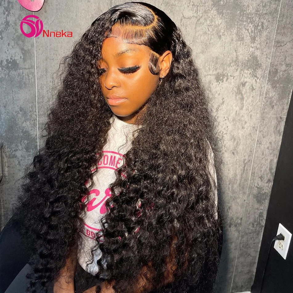 13x6 Hd Lace Frontal Wig Loose Deep Wave Wigs 38 inches Brazilian Curly Human Hair 13x4 Deep Water Wave Lace Front Wig